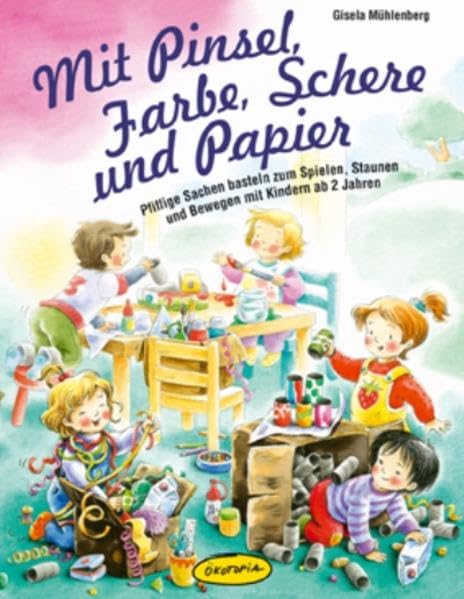 Mit Pinsel, Farbe, Schere und Papier Lifestyle