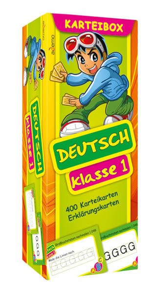 Karteibox Deutsch Klasse 1: mit farbigen Karteikarten Non-fiction