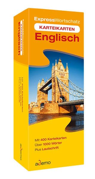 Karteibox Expresswortschatz Englisch: Mit 400 Karteikarten. Über 1000 Wörter. Plus Lautschrift. Für Anfänger, Wiedereinsteiger und Schüler der 5. bis 8. Klasse Foreign Languages ​​& Dictionaries