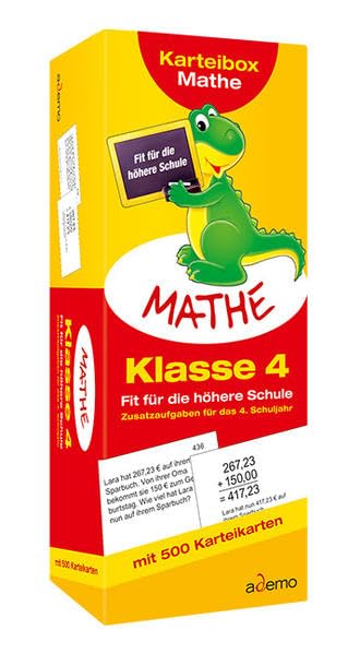 Karteibox Mathe, Klasse 4 +: Fit für die höhere Schule Learning & Reference