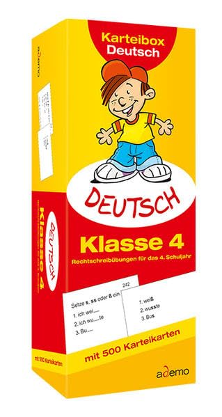 Karteibox Deutsch, Klasse 4: Rechtschreibübungen für das 4. Schuljahr Non-fiction