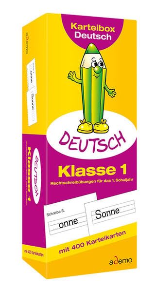 Karteibox Deutsch, Klasse 1 Learning & Reference