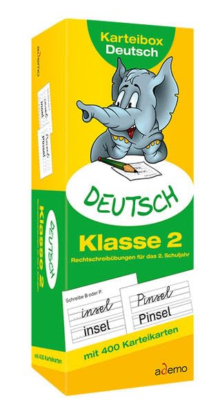 Karteibox Deutsch, Klasse 2 Learning & Reference