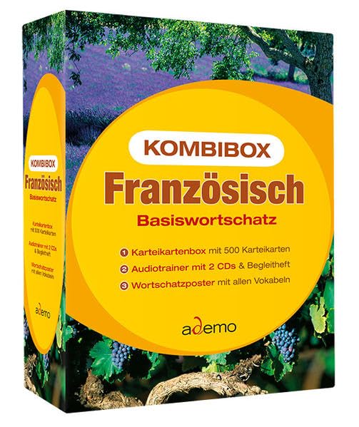 Kombibox Basiswortschatz Französisch: 500 Karteikarten mit mehr als 1500 Wörtern, zweisprachiger Audiotrainer mit 1500 Wörtern und Beispielsätzen auf ... Wiedereinsteiger und Schüler der Klassen 5-8 Foreign Languages ​​& Dictionaries