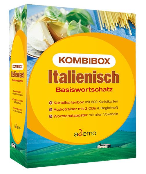 Kombibox Basiswortschatz Italienisch: 500 Karteikarten mit mehr als 1500 Wörtern, zweisprachiger Audiotrainer mit 1500 Wörtern und Beispielsätzen auf ... Wiedereinsteiger und Schüler der Klassen 5-8 Foreign Languages ​​& Dictionaries