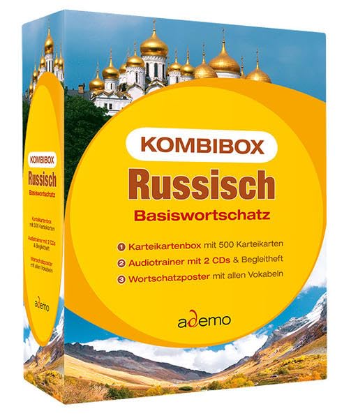 Kombibox Basiswortschatz Russisch: 500 Karteikarten mit mehr als 1500 Wörtern, zweisprachiger Audiotrainer mit 1500 Wörtern und Beispielsätzen auf 2 ... Wiedereinsteiger und Schüler der Klassen 5-8 Study Guides