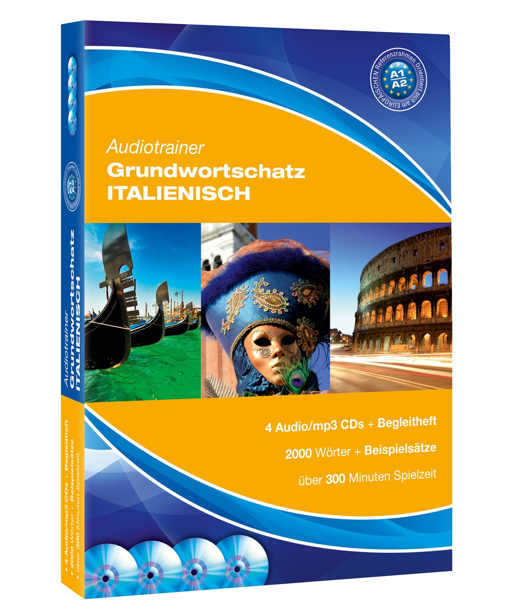 Audiotrainer Italienisch Grundwortschatz, 4 CDs Books