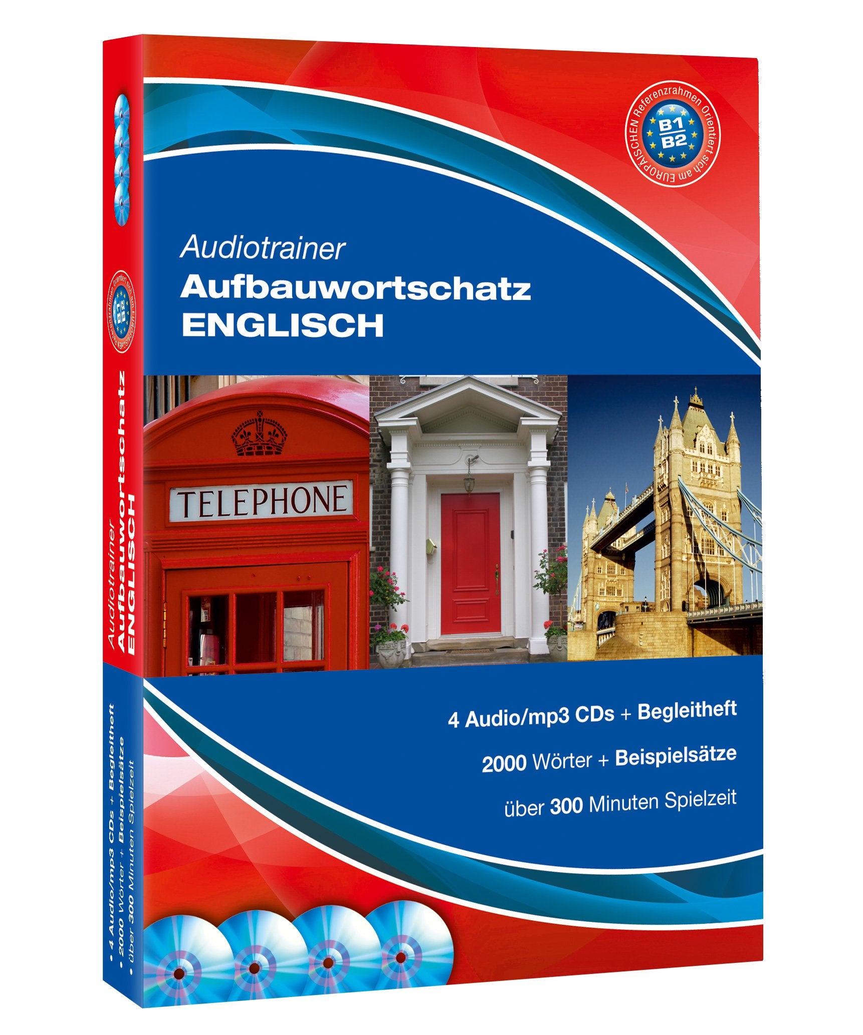 Audiotrainer Englisch Aufbauwortschatz, 4 CDs Books