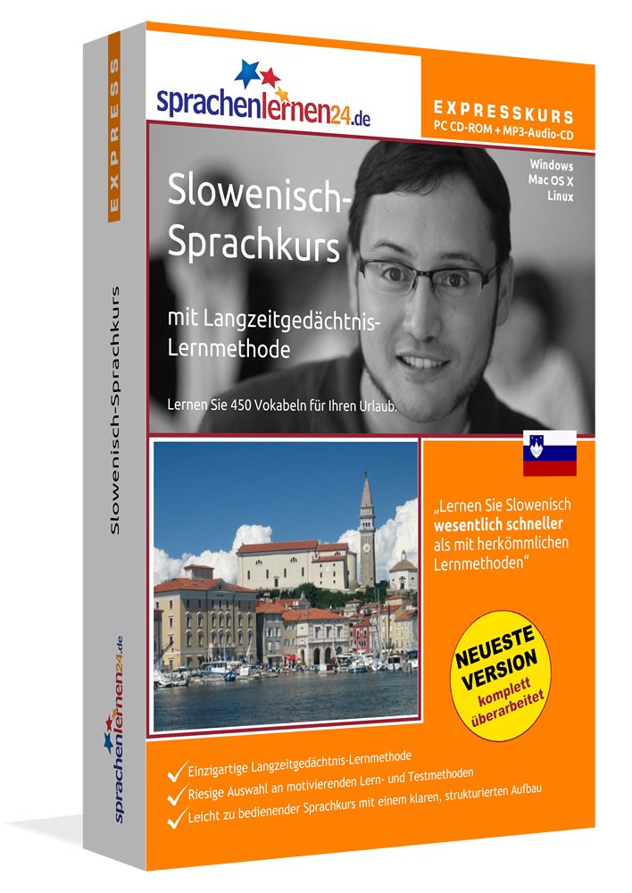 Sprachenlernen24.de Slowenisch-Express-Sprachkurs PC CD-ROM für Windows/Linux/Mac OS X + MP3-Audio-CD: Werden Sie in wenigen Tagen fit für Ihre Reise ... Computer / MP3-Player / MP3-fähigen CD-Player Foreign Languages ​​& Dictionaries