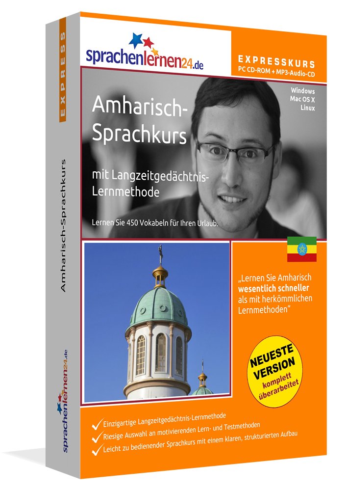 Sprachenlernen24.de Amharisch-Express-Sprachkurs PC CD-ROM für Windows/Linux/Mac OS X + MP3-Audio-CD: Werden Sie in wenigen Tagen fit für Ihre Reise nach Äthiopien Foreign Languages ​​& Dictionaries
