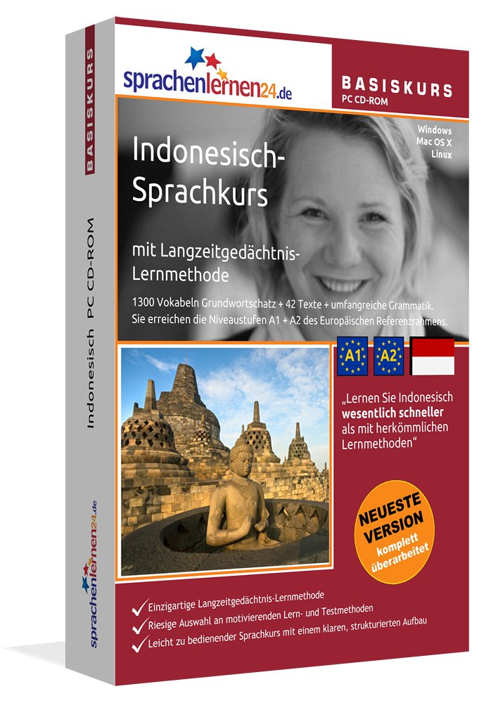 Sprachenlernen24.de Indonesisch Basis PC CD-ROM: Lernsoftware auf CD-ROM für Windows/Linux/Mac OS X: Indonesisch-Sprachkurs mit Langzeitgedächtnis-Lernmethode. Niveau A1/A2 Foreign Languages ​​& Dictionaries