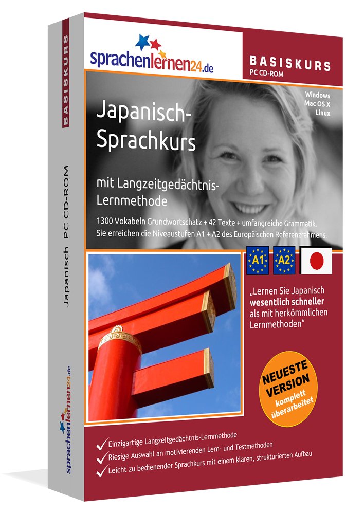 Sprachenlernen24.de Japanisch Basis PC CD-ROM: Lernsoftware auf CD-ROM für Windows/Linux/Mac OS X: Japanisch-Sprachkurs mit Langzeitgedächtnis-Lernmethode. Niveau A1/A2 Foreign Languages ​​& Dictionaries