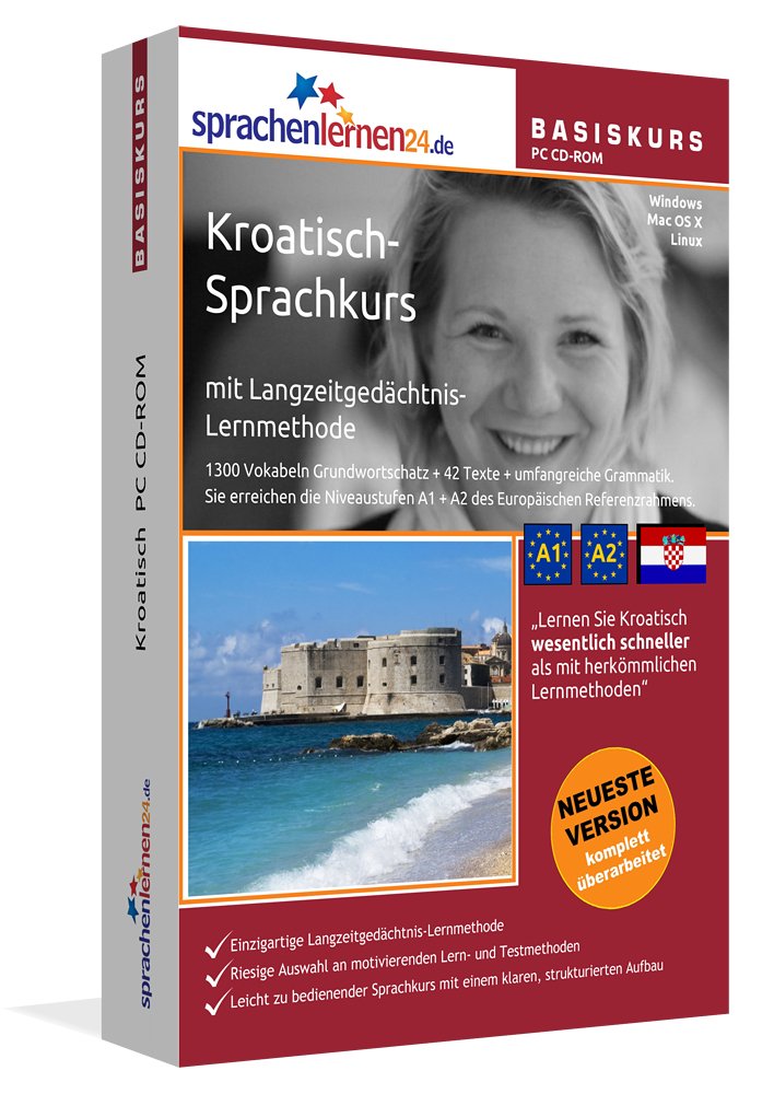 Sprachenlernen24.de Kroatisch-Basis-Sprachkurs: PC CD-ROM für Windows/Linux/Mac OS X. Kroatisch lernen für Anfänger.: Kroatisch-Sprachkurs mit Langzeitgedächtnis-Lernmethode. Niveau A1/A2 Foreign Languages ​​& Dictionaries