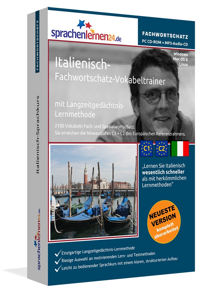 Italienisch-Fachwortschatz: Lernsoftware auf CD-ROM für Windows/Linux/Mac OS X + Audio-Vokabeltrainer auf MP3-Audio-CD für Ihren Computer / MP3-Player ... Langzeitgedächtnis-Lernmethode. Niveau C1/C2 Foreign Languages ​​& Dictionaries