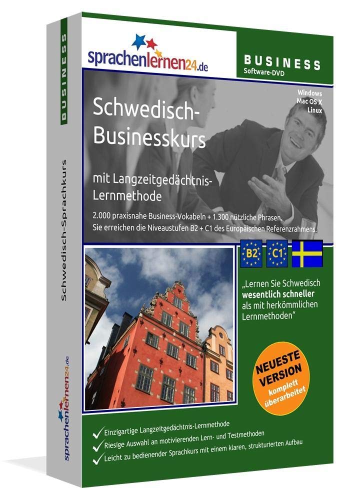 Sprachenlernen24.de Schwedisch-Businesskurs Software: DVD-ROM für Windows/Linux/Mac OS X. Integrierte Sprachausgabe mit über 3300 Audio-Vokabeln und ... über 3300 Audio-Vokabeln und Redewendungen Foreign Languages ​​& Dictionaries