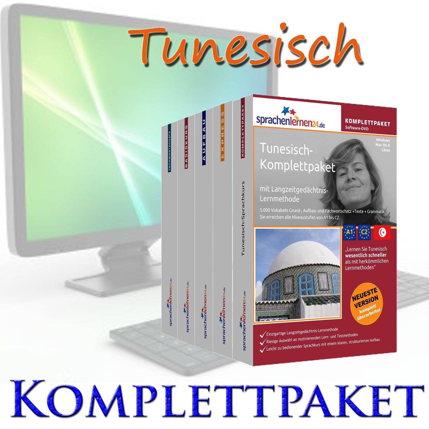 Sprachenlernen24.de Tunesisch-Komplettpaket (Sprachkurs): DVD-ROM für Windows/Linux/Mac OS X inkl. integrierter Sprachausgabe mit über 5700 Vokabeln ... mit über 5700 Vokabeln und Redewendungen Foreign Languages ​​& Dictionaries