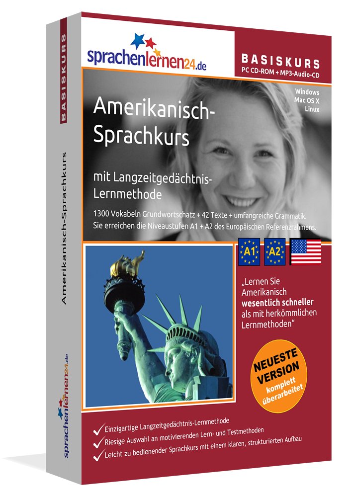Sprachenlernen24.de Amerikanisch-Basis-Sprachkurs: PC CD-ROM für Windows/Linux/Mac OS X + MP3-Audio-CD für MP3-Player. Amerikanisch lernen für Anfänger Foreign Languages ​​& Dictionaries
