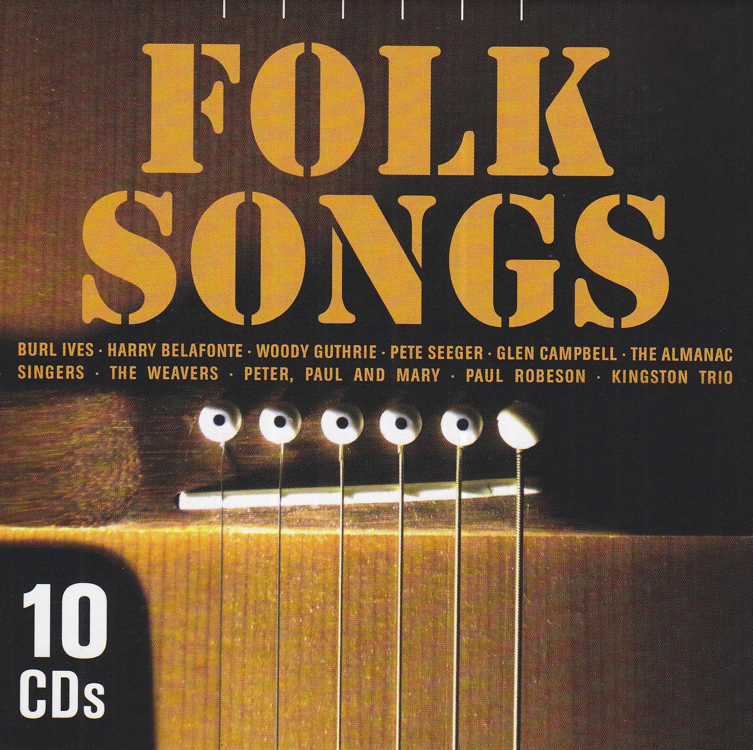 Folk Songs: Mit Burl Ives, Harry Belafonte, Woody Guthrie u. a. Sheet Music