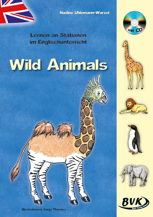Lernen an Stationen im Englischunterricht - Wild Animals inkl. CD: 3./4. Klasse Study Guides