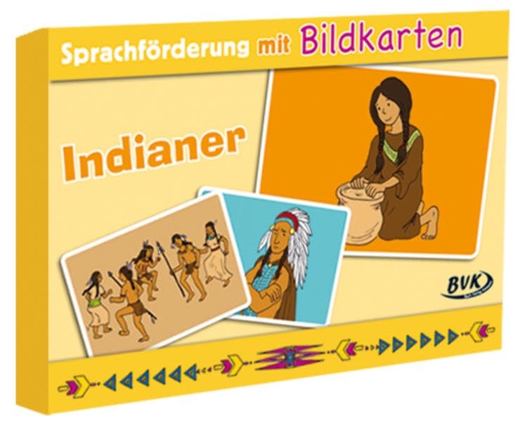 Sprachförderung mit Bildkarten Indianer Study Guides