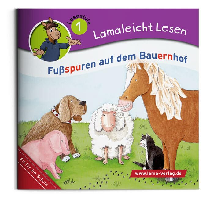 Lamaleicht Lesen: Fußspuren auf dem Bauernhof (Lamaleicht Lesen: Lesestufe 1) Children's books