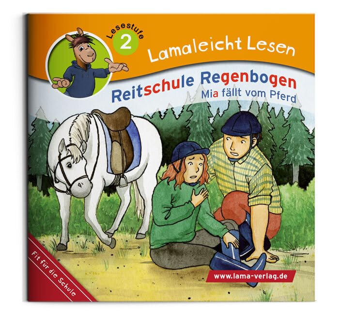 Lamaleicht Lesen, Reitschule Regenbogen: Mia fällt vom Pferd (Lamaleicht Lesen. Lesestufe 2) Children's books