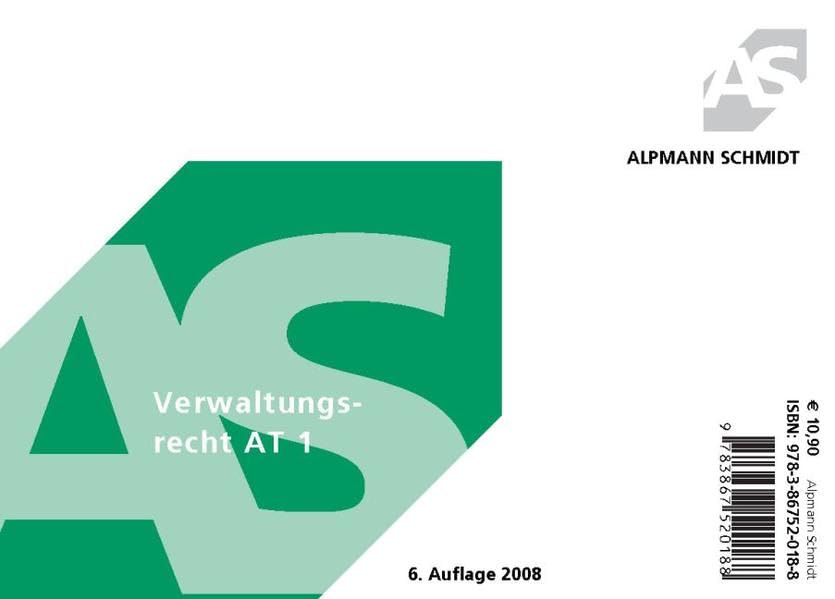 Alpmann-Cards, Verwaltungsrecht AT 1 (Alpmann-Cards / Karteikarten) Law