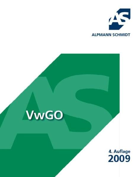 VwGO, Grundzüge des Verwaltungsprozessrechts (Alpmann und Schmidt - Skripte) Law