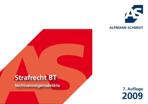 Alpmann Cards Strafrecht BT Nichtvermögensdelikte Law