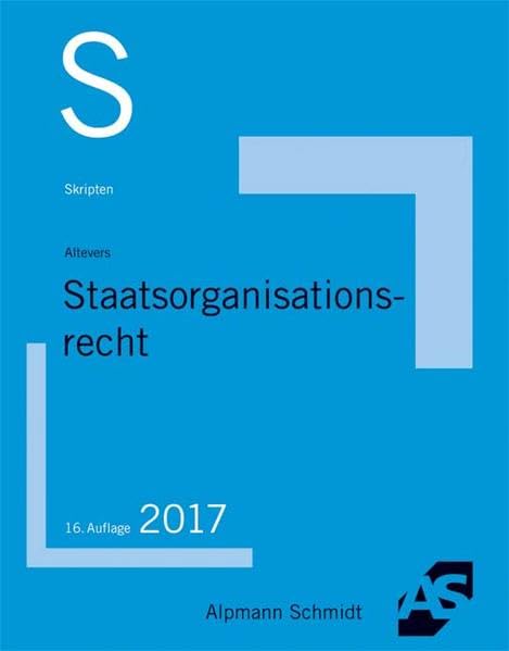 Skript Staatsorganisationsrecht Law Books