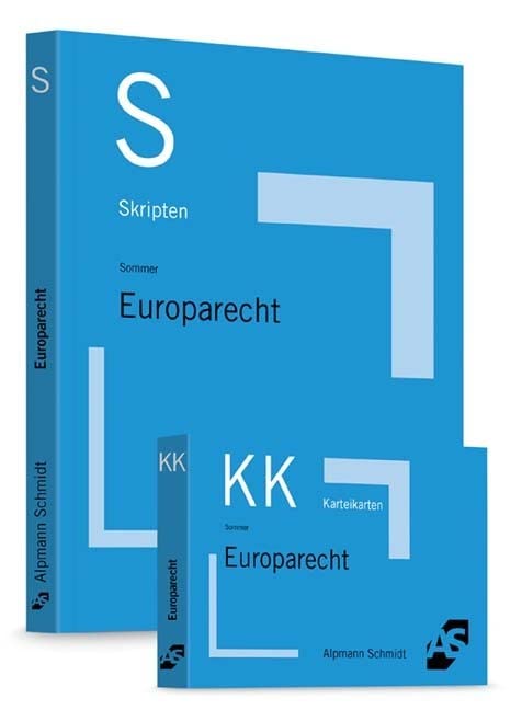 Bundle Sommer, Skript Europarecht + Sommer Karteikarten Europarecht Law