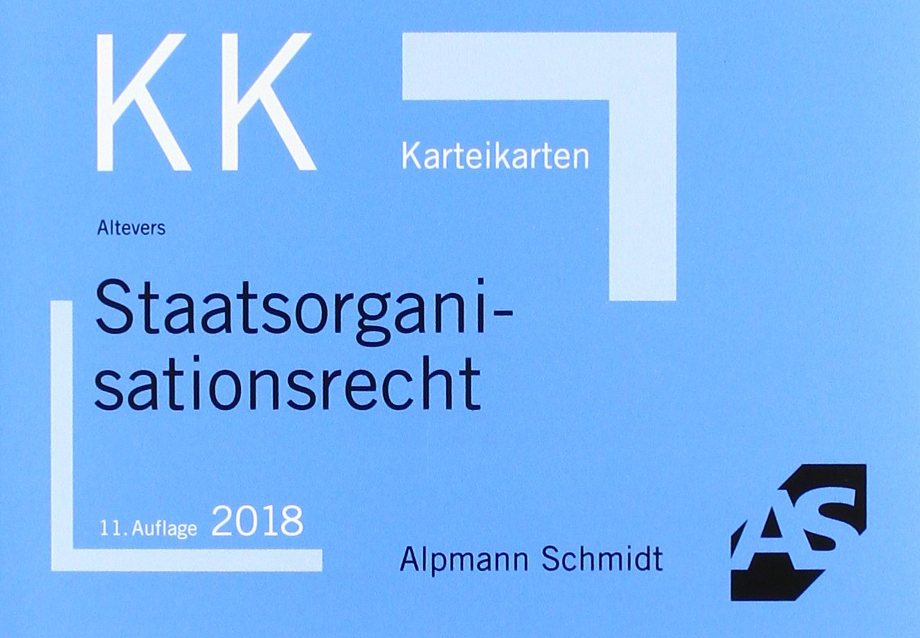 Karteikarten Staatsorganisationsrecht Law