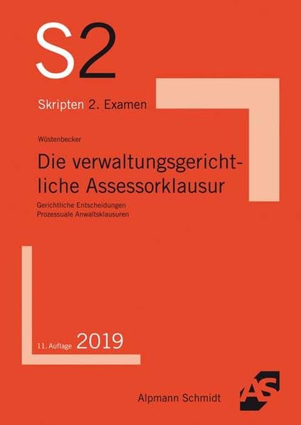 Die verwaltungsgerichtliche Assessorklausur Law