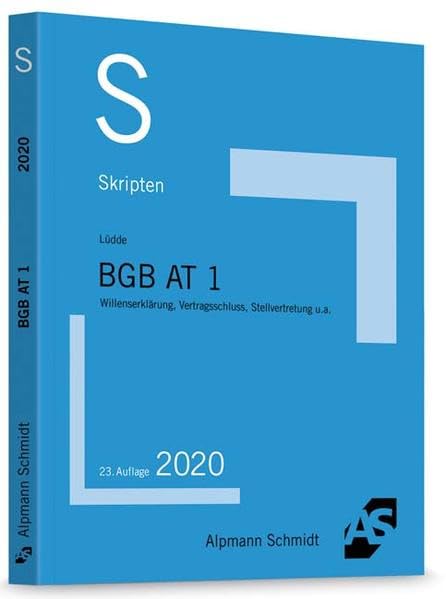 Skript BGB AT 1 Law