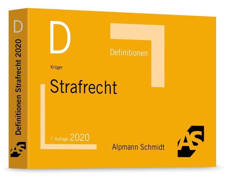 Definitionen Strafrecht Law