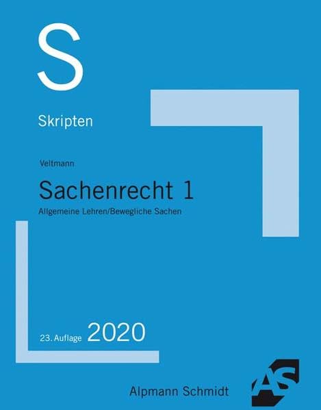 Skript Sachenrecht 1 Law Books