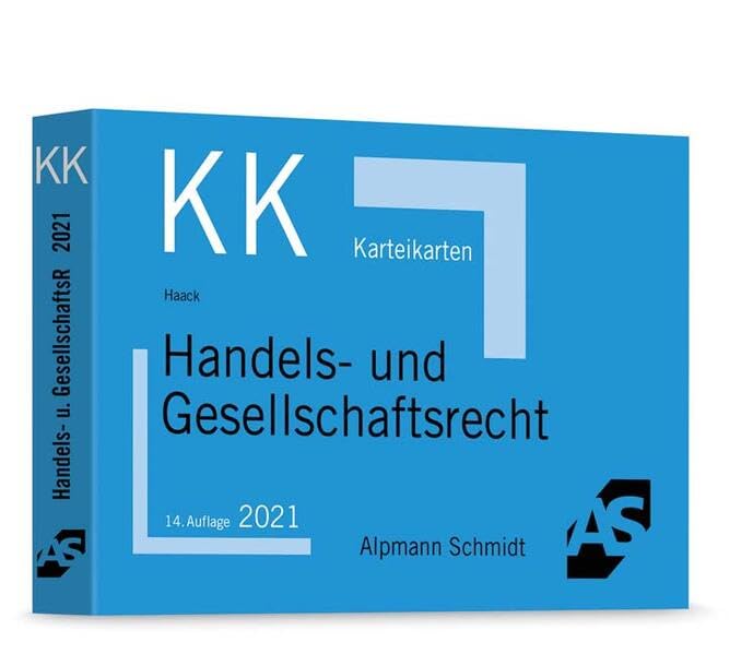 Karteikarten Handels- und Gesellschaftsrecht (Karteikarten Besondere Rechtsgebiete) Law