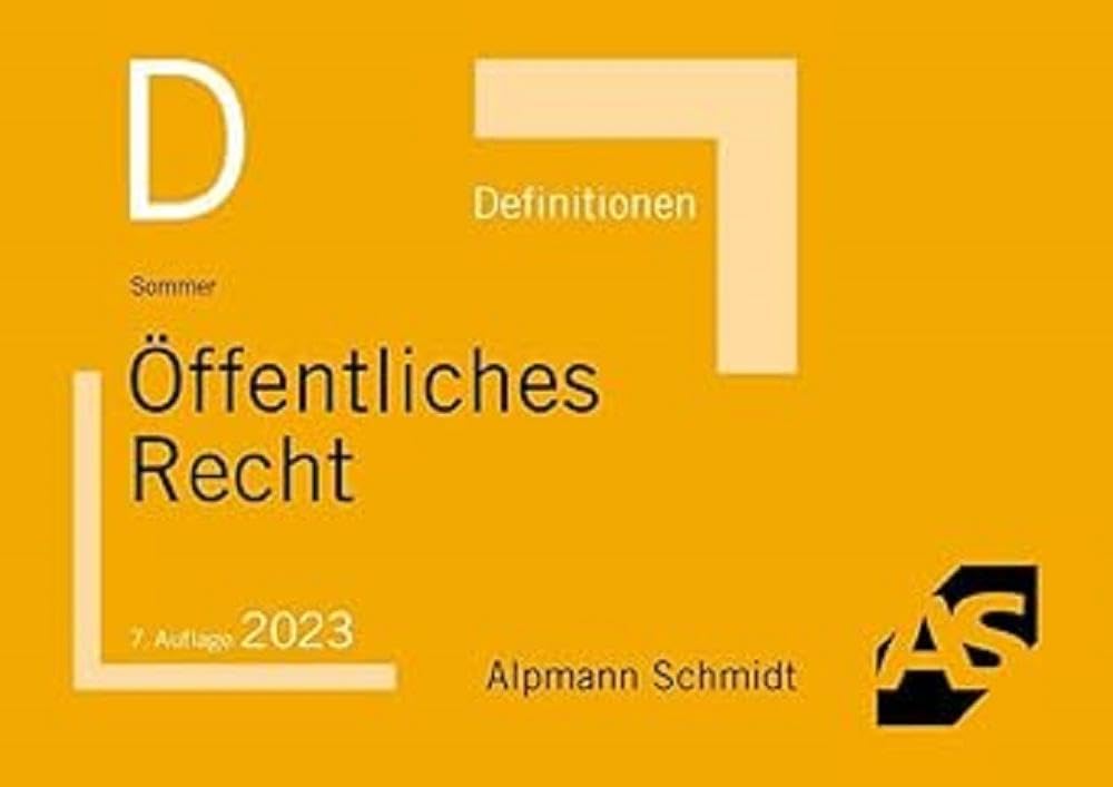 Definitionen Öffentliches Recht Law