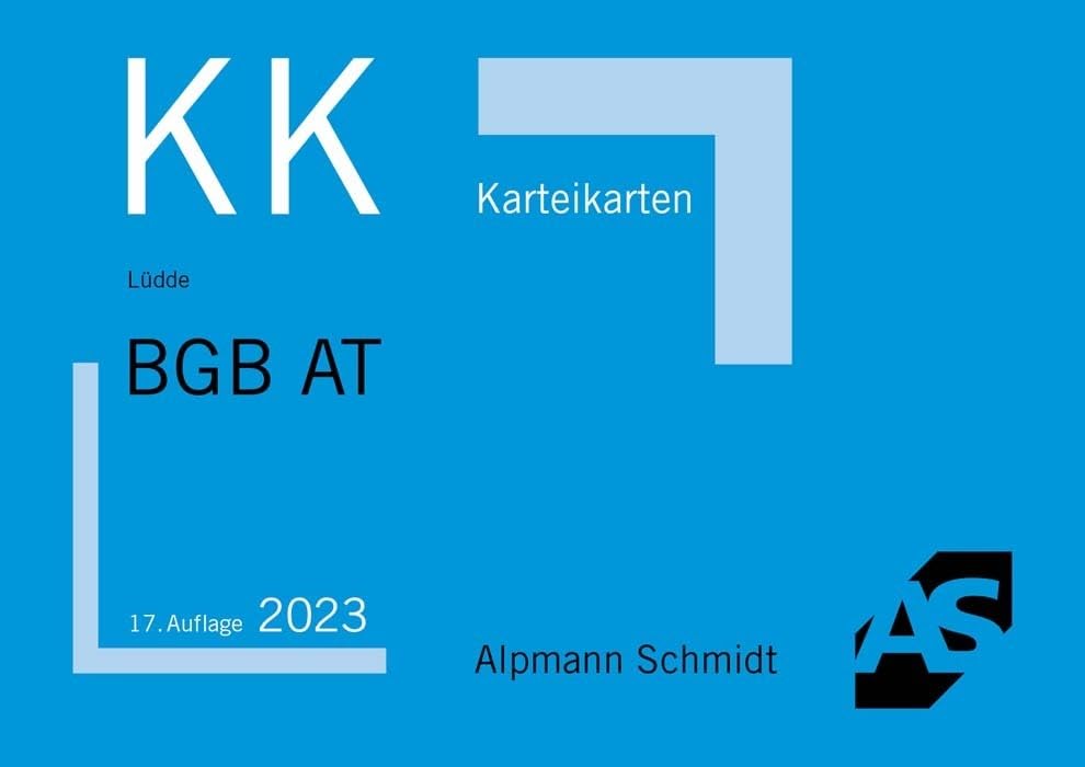 Karteikarten BGB Allgemeiner Teil book