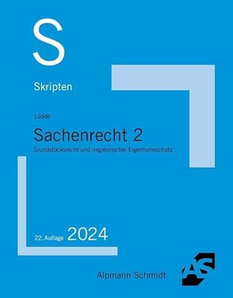 Skript Sachenrecht 2 Law Books