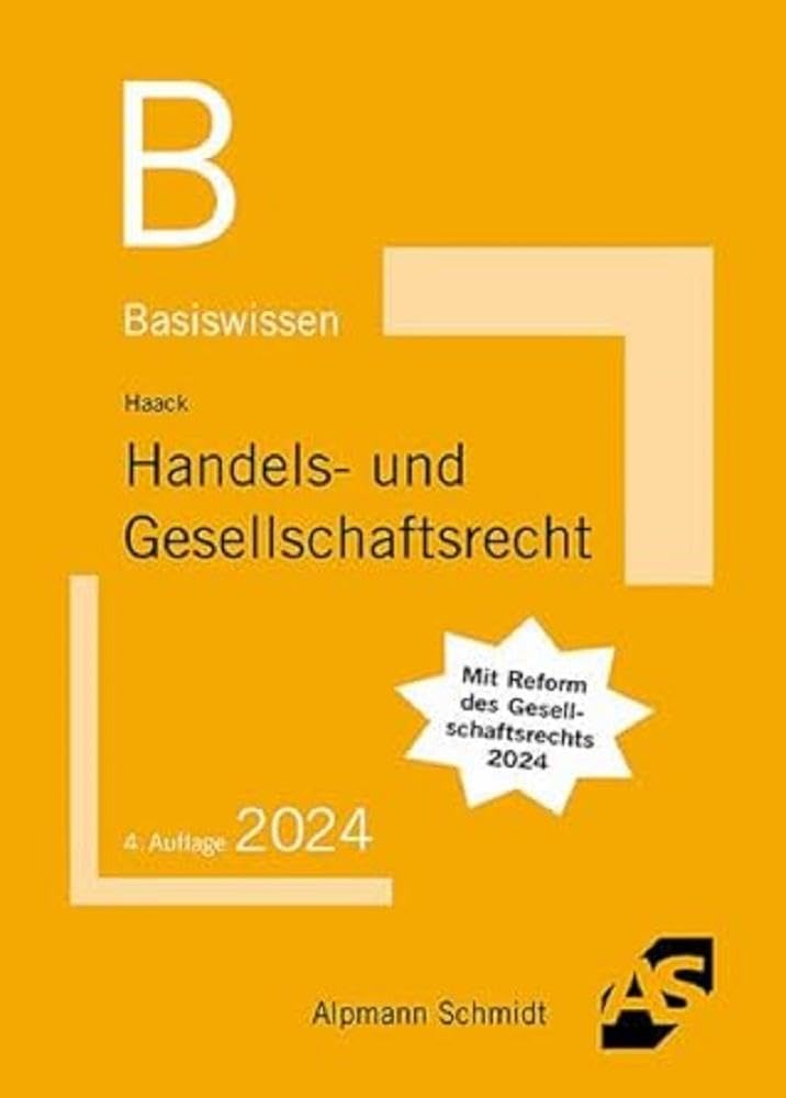 Basiswissen Handels- und Gesellschaftsrecht Law