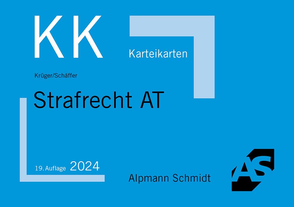 Karteikarten Strafrecht Allgemeiner Teil Law
