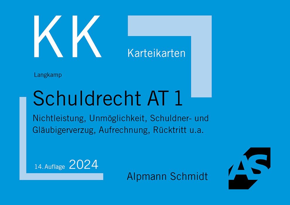 Karteikarten Schuldrecht AT 1 Law