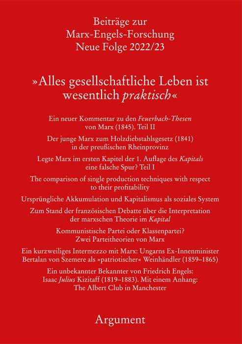 »Alles gesellschaftliche Leben ist wesentlich praktisch« (Beiträge zur Marx-Engels-Forschung: Neue Folge) Philosophy