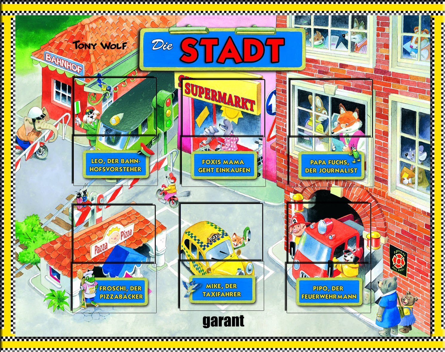 Bilderrahmenbuch Stadt Children's books