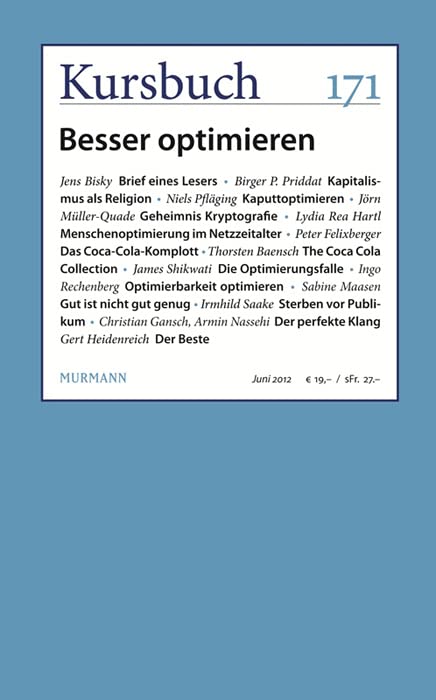 Kursbuch Nr. 171 - Besser optimieren Social Sciences