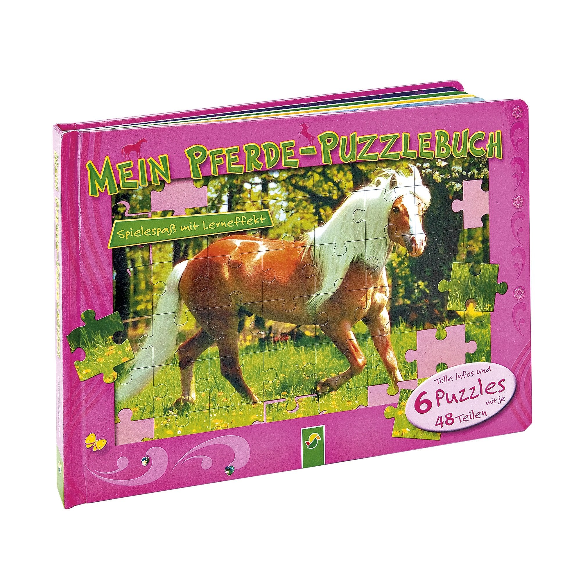 Mein Pferde-Puzzlebuch: Spielespaß mit Lerneffekt. Tolle Infos und 6 Puzzles mit je 48 Teilen Children's books