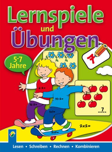 Lernspiele und Übungen (rot): Lesen, Schreiben, Rechnen, Kombinieren Non-fiction