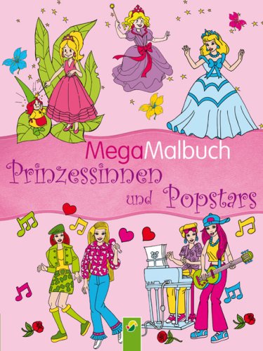 Mega Malbuch Prinzessinnen und Popstars Tiptoi & Games