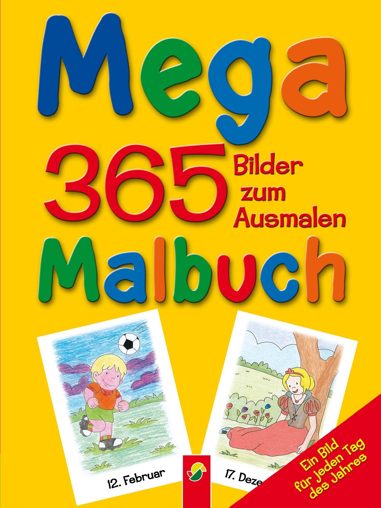 Megamalbuch gelb: 365 Bilder zum Ausmalen: 365 Bilder zum Ausmalen. Ein Bild für jeden Tag des Jahres Tiptoi & Games